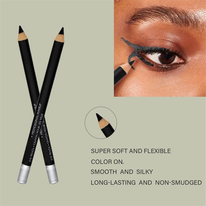 💗Conjunto de 3 peças🎁 Delineador de olhos de madeira à prova d'água e de longa duração