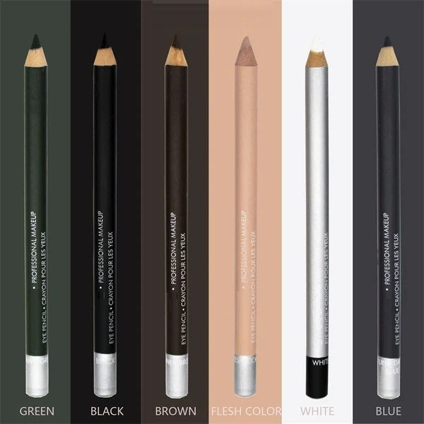 💗Conjunto de 3 peças🎁 Delineador de olhos de madeira à prova d'água e de longa duração