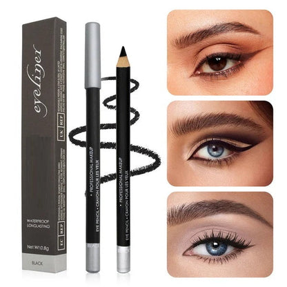 💗Conjunto de 3 peças🎁 Delineador de olhos de madeira à prova d'água e de longa duração