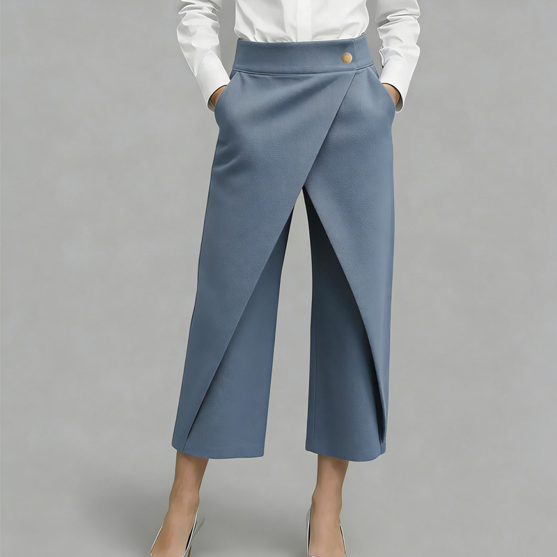 🔥2026 New Arrival ＆ Hot Sale🔥 Women's Patchwork Cropped Casual Trousers 🌸