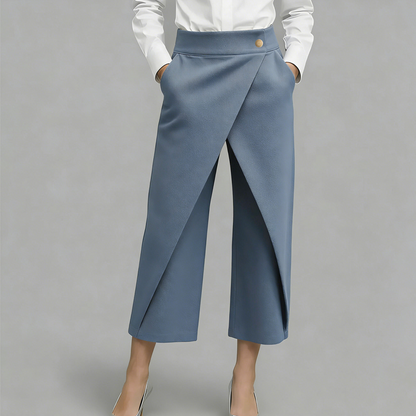 🔥2026 New Arrival ＆ Hot Sale🔥 Women's Patchwork Cropped Casual Trousers 🌸