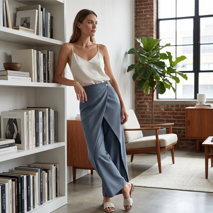 🔥2026 New Arrival ＆ Hot Sale🔥 Women's Patchwork Cropped Casual Trousers 🌸