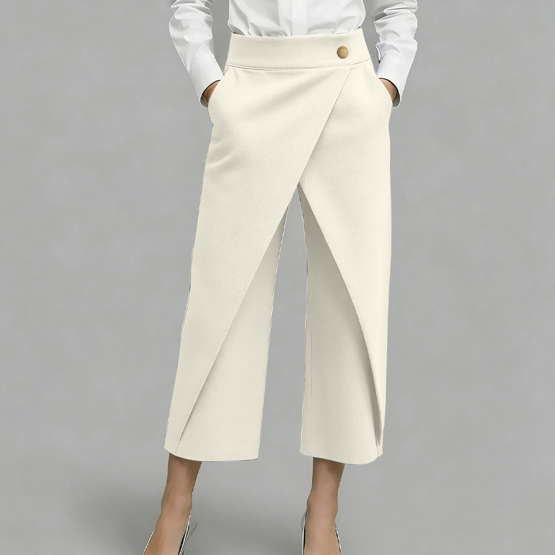 🔥2026 New Arrival ＆ Hot Sale🔥 Women's Patchwork Cropped Casual Trousers 🌸