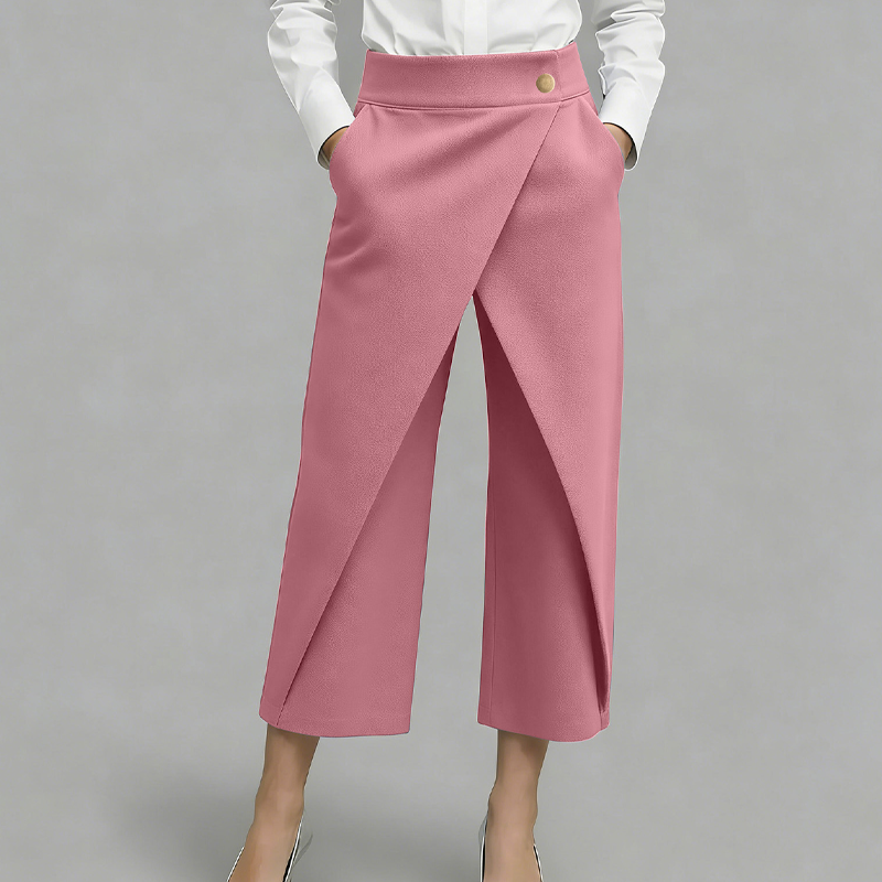 🔥2026 New Arrival ＆ Hot Sale🔥 Women's Patchwork Cropped Casual Trousers 🌸