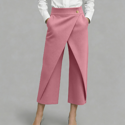 🔥2026 New Arrival ＆ Hot Sale🔥 Women's Patchwork Cropped Casual Trousers 🌸