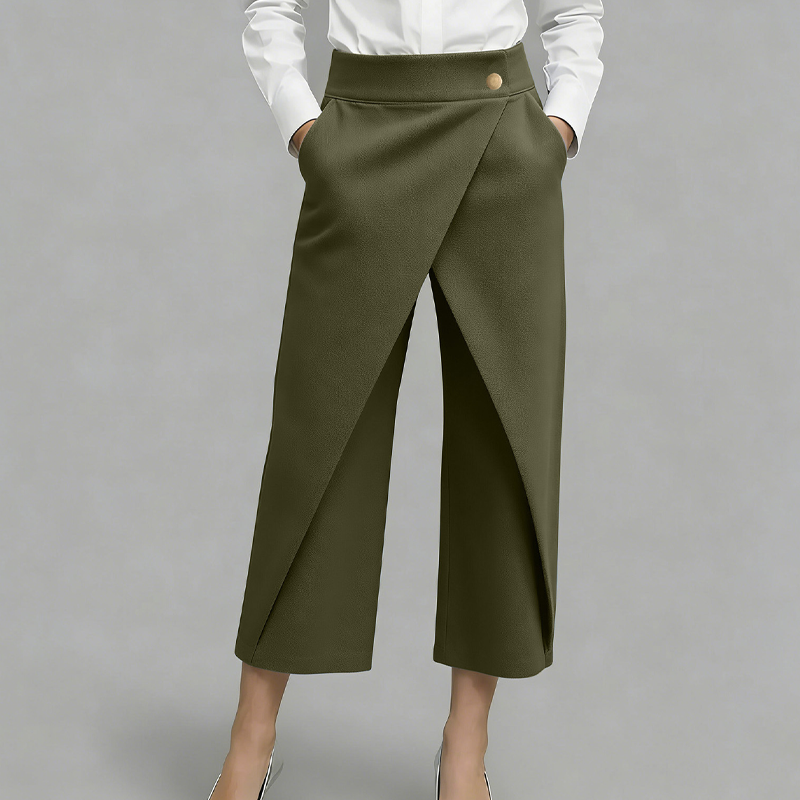 🔥2026 New Arrival ＆ Hot Sale🔥 Women's Patchwork Cropped Casual Trousers 🌸