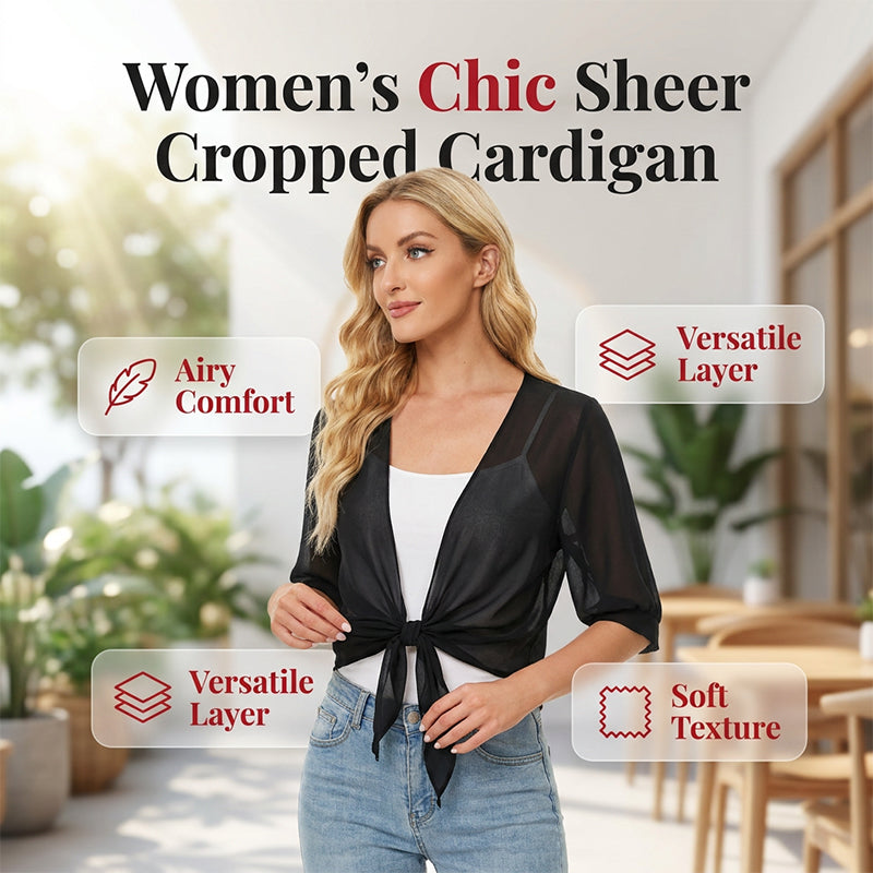 👚 60% OFF NOW! ⏳ Women's Chiffon Tie-Front Top – Summer layering essential – Lightweight, breathable & perfect for beach or brunch 🌸