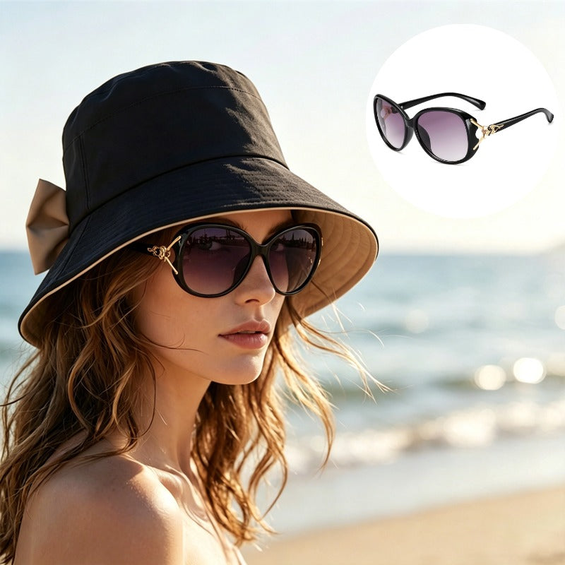 👒☀️ Chapéu feminino de aba larga proteção solar UV elegante e dobrável