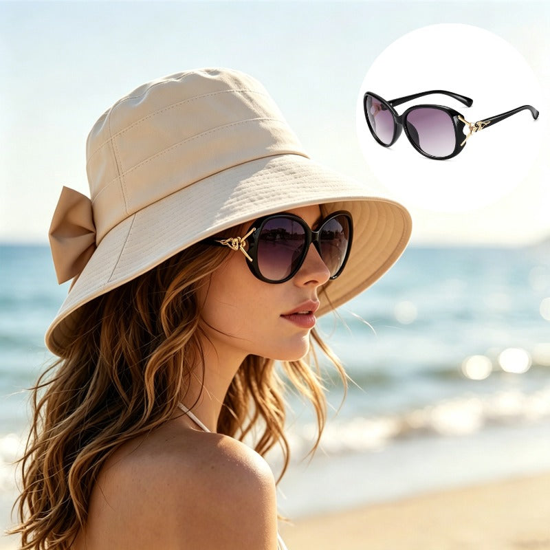 👒☀️ Chapéu feminino de aba larga proteção solar UV elegante e dobrável