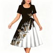 ✨👗 Vestido floral elegante feminino estampa moderna e caimento em A