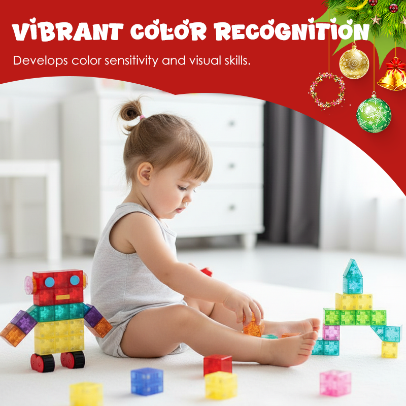 🧲 Conjunto de blocos de construção magnéticos para crianças – diversão educativa que solta a imaginação! 🔧✨