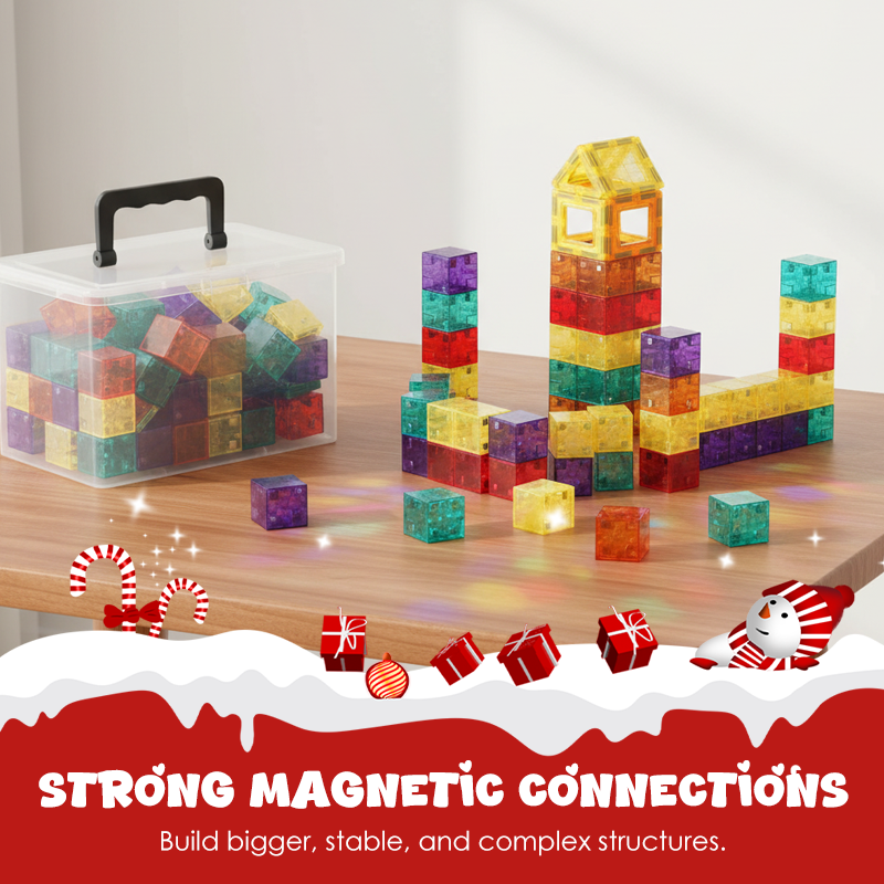 🧲 Conjunto de blocos de construção magnéticos para crianças – diversão educativa que solta a imaginação! 🔧✨