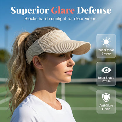 🔥Viseira Feminina para Coque Alto 🧢 Respirável, Abertura Superior e Proteção UV400 ☀️ Ideal para corrida, trilha, praia e uso diário com estilo 💁‍♀️✨