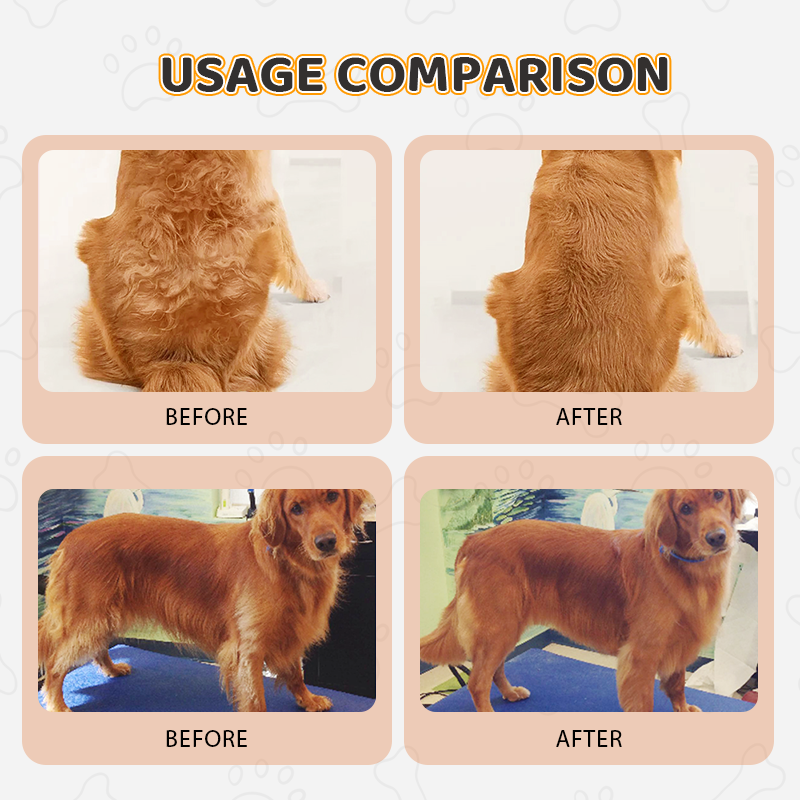 Pente de limpeza 3 em 1 para animais de estimação com spray