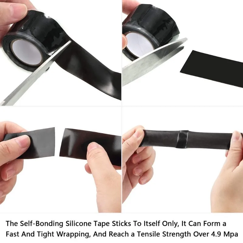 Fita de silicone autofusível à prova d'água
