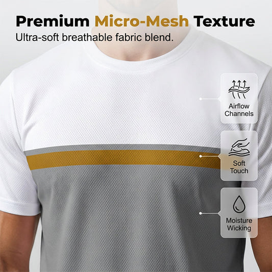 🏃‍♂️✨ Conjunto esportivo masculino respirável com blocos de cor – leve e confortável para verão