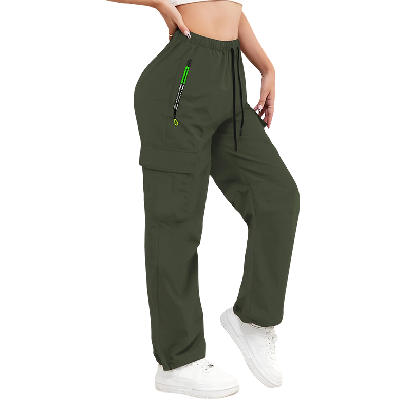 👖✨ Pantalones Cargo Vintage para Mujer – Corte Holgado, Bolsillos Funcionales y Estilo Urbano Cómodo