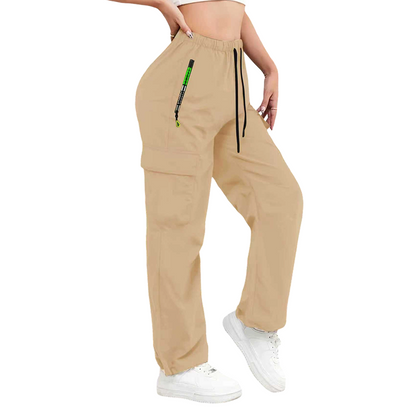 👖✨ Pantalones Cargo Vintage para Mujer – Corte Holgado, Bolsillos Funcionales y Estilo Urbano Cómodo