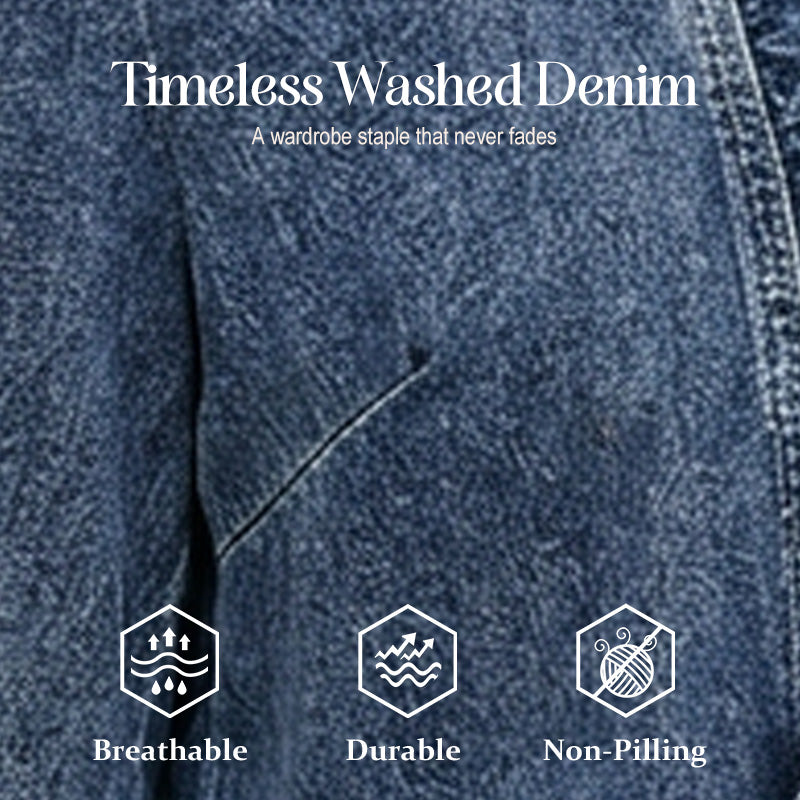 Jaqueta jeans feminina com babados e abertura na frente – Leve, feminina e versátil – chique para qualquer look 👗