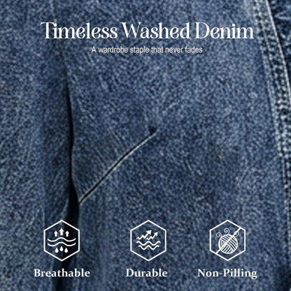 Jaqueta jeans feminina com babados e abertura na frente – Leve, feminina e versátil – chique para qualquer look 👗