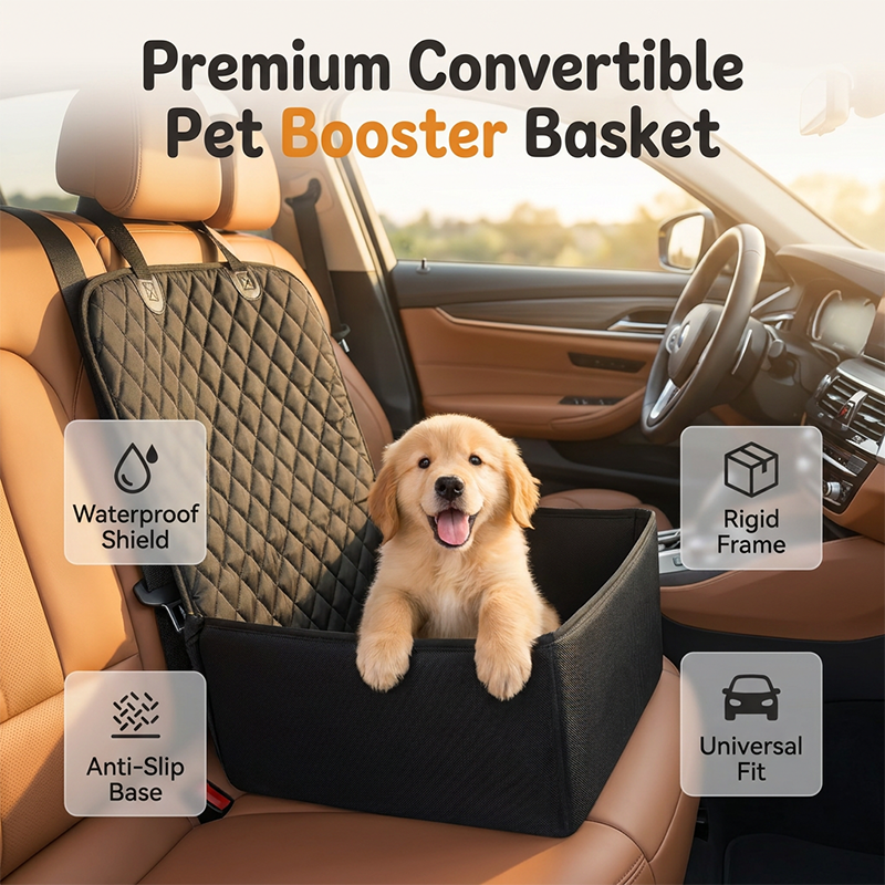 🐶🚗 Capa de banco para pets impermeável e segura para carro confortável e dobrável