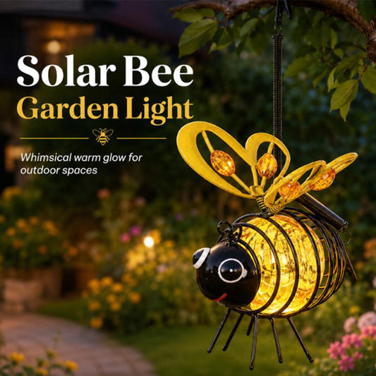 🌙🍃50% DE DESCONTO POR TEMPO LIMITADO! Luminária solar suspensa em forma de abelha – Brilho âmbar aconchegante, sem cintilação, perfeita para festas no jardim, acampamentos ou quartos infantis – Espalhe alegria dia e noite 🌞🌜