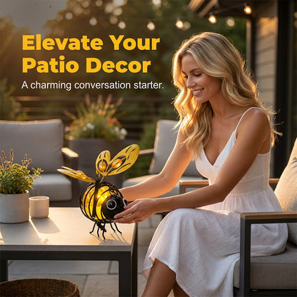 🌙🍃50% DE DESCONTO POR TEMPO LIMITADO! Luminária solar suspensa em forma de abelha – Brilho âmbar aconchegante, sem cintilação, perfeita para festas no jardim, acampamentos ou quartos infantis – Espalhe alegria dia e noite 🌞🌜