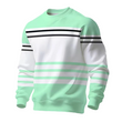Sudadera de manga larga para hombre con rayas y bloques de color