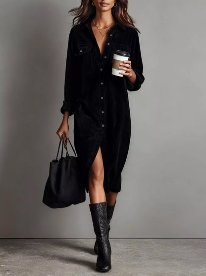 Vestido camisero casual para mujer