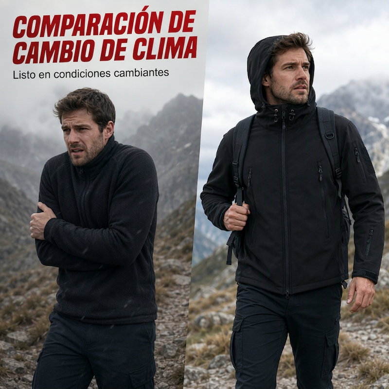 Chaqueta cálida impermeable para hombre para exteriores