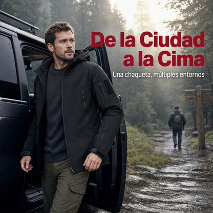 Chaqueta cálida impermeable para hombre para exteriores
