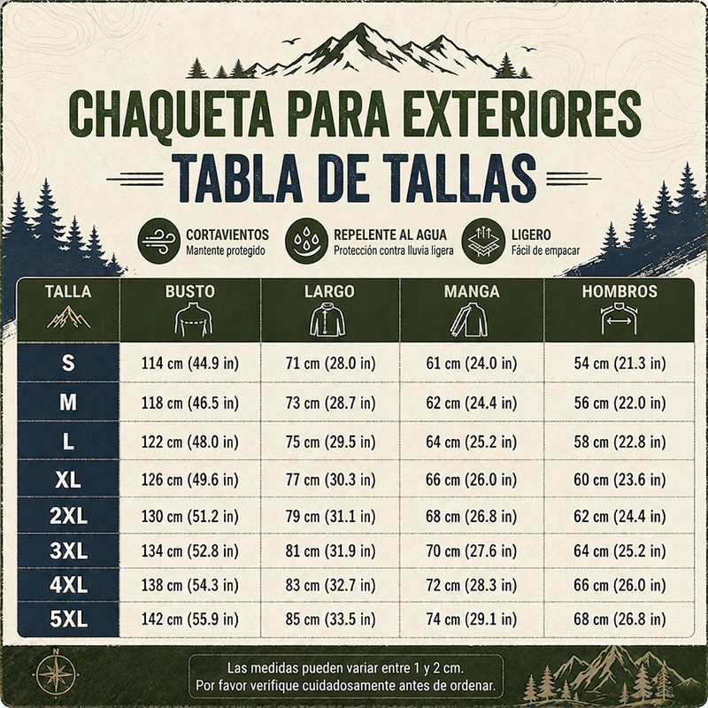 Chaqueta cálida impermeable para hombre para exteriores
