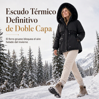🏆Éxito de ventas🏆🧥 Elegante parka de invierno – A prueba de viento de doble capa