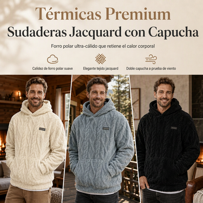 🧥🔥Novedades - Sudadera con capucha de polar para hombre – Cómoda sudadera de invierno