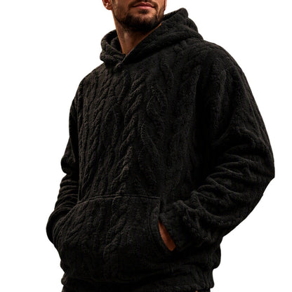 🧥🔥Novedades - Sudadera con capucha de polar para hombre – Cómoda sudadera de invierno