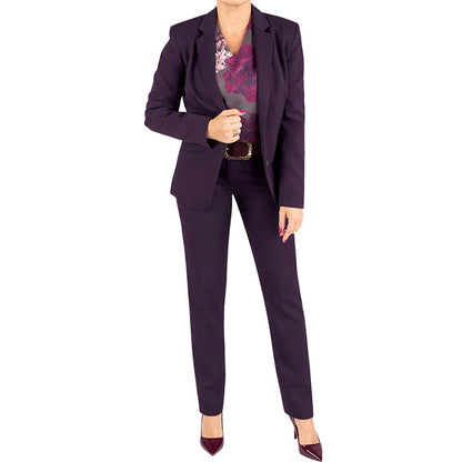 ✨ Conjunto Elegante de Traje de 3 Piezas para Mujer – Estampado Floral, Corte Sofisticado y Estilo Profesional