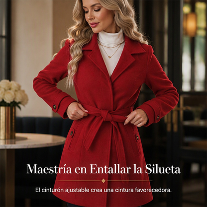 🧥✨ Abrigo Elegante de Mezcla de Lana para Mujer – Corte Entallado, Calidez Premium y Estilo Urbano Sofisticado