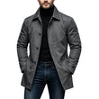 Gabardina impermeable de media longitud para hombre