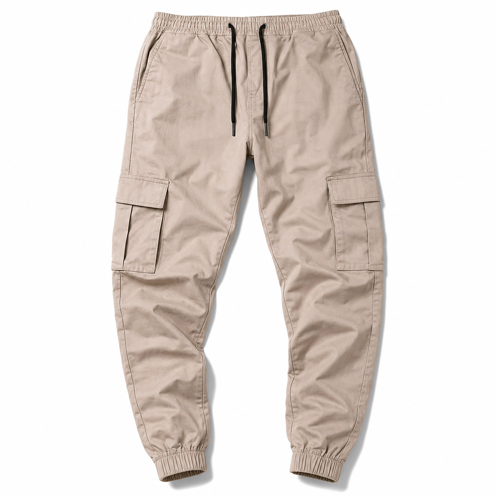 👖 Pantalones Cargo Jogger para Hombre – Corte Cónico, Múltiples Bolsillos y Comodidad Todo el Día