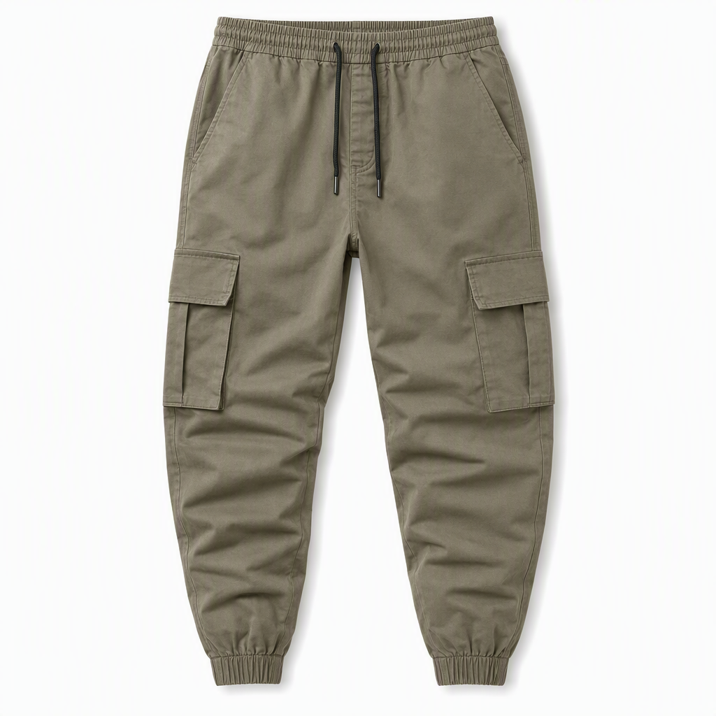 👖 Pantalones Cargo Jogger para Hombre – Corte Cónico, Múltiples Bolsillos y Comodidad Todo el Día