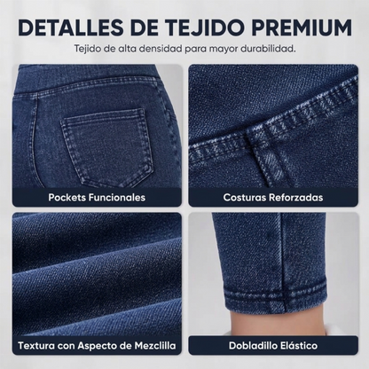 👖✨ Jeans de Cintura Alta para Mujer – Corte Lápiz Tobillero, Ajuste Favorecedor y Estilo Casual Moderno 💙