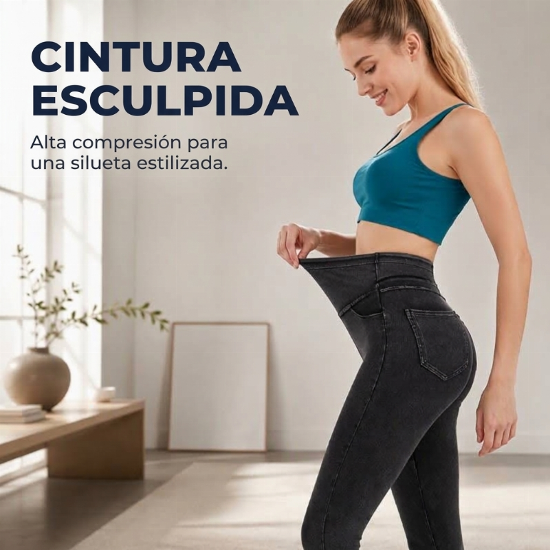 👖✨ Jeans de Cintura Alta para Mujer – Corte Lápiz Tobillero, Ajuste Favorecedor y Estilo Casual Moderno 💙