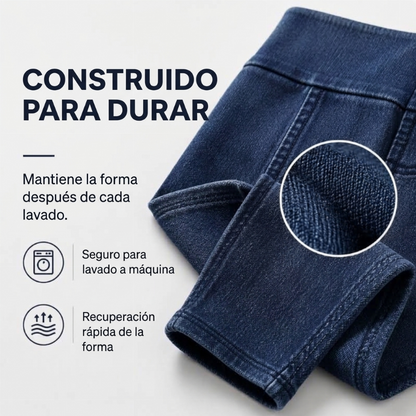 👖✨ Jeans de Cintura Alta para Mujer – Corte Lápiz Tobillero, Ajuste Favorecedor y Estilo Casual Moderno 💙