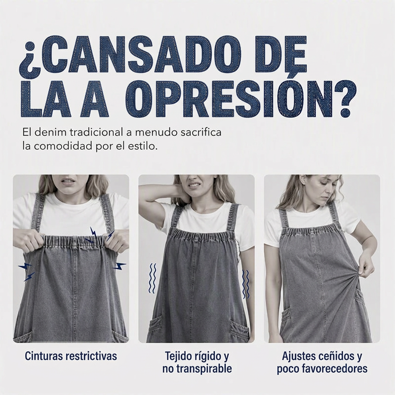 ⏰🔥 ¡50% OFF POR TIEMPO LIMITADO! 👗 Vestido Maxi Denim Oversize para Mujer – Comodidad Relajada, Estilo Moderno y Ajuste Favorecedor Diario ✨