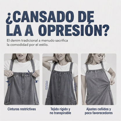 ⏰🔥 ¡50% OFF POR TIEMPO LIMITADO! 👗 Vestido Maxi Denim Oversize para Mujer – Comodidad Relajada, Estilo Moderno y Ajuste Favorecedor Diario ✨