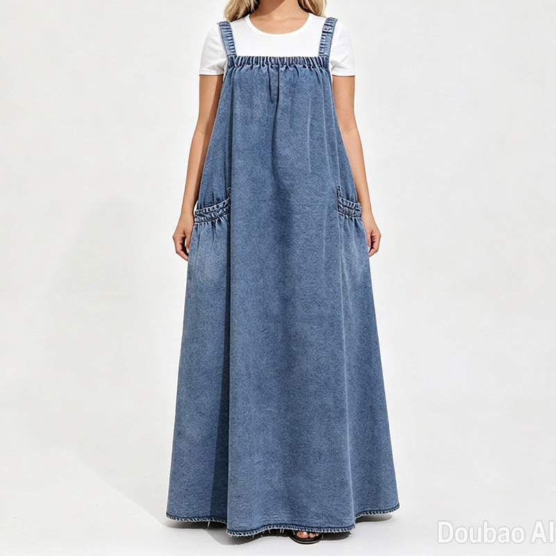 ⏰🔥 ¡50% OFF POR TIEMPO LIMITADO! 👗 Vestido Maxi Denim Oversize para Mujer – Comodidad Relajada, Estilo Moderno y Ajuste Favorecedor Diario ✨
