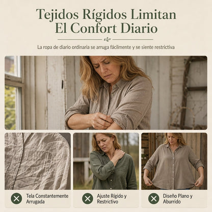 🔥CHOLLO⭐MÁS VENDIDO🏆Camisa a cuadros de manga larga – corte holgado, talla grande y protección solar para entretiempo