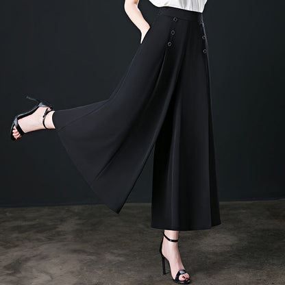 💛Pantalones anchos plisados