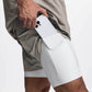 Pantalones cortos de doble capa para deportes de ocio de fitness muscular