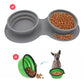 Juego de comedor para perros de viaje